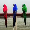 25 cm simulazione pappagallo creativo fatto a mano schiuma piuma ara prato figurine ornamento finto animale uccello giardino prop decorazione