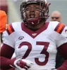 VIRGINIA TECH HOKIES College 11 Tre Turner Football Jerseys 3 Braxton Burmeister 5 Raheem Blackshear 45 TyJuan Garbutt 34 Tink Boyd Custom Мужчины Женщины Молодежная майка