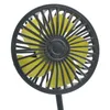 Regulowany wentylator samochodu o 360 stopni 12V 24 V Universal USB Cooling Fan Fan Pultura deska rozdzielcza tylna siedzenie 3-biegowe auto chłodnica powietrza na lato 198a