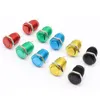 Switch 1pc 12mm Color Oxidation Metal Push Button Flat/High Head Waterproof Self-reset/Momentary Normal Open Pin TerminalSwitch