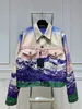 2021 남자 재킷 패션 디자이너 3D 모노그램 수 놓은 코트, 중국어 크기 M-3XL 편안한 야외 방풍 방수 패브릭 망 재킷