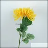 Decorative Flowers Wreaths Festive Party Supplies Home Garden Ll Hand Made Simation Chrysanthemum Flower Potted Plant Wedding Dhdzg