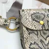 Женская сумка с змеиной поясной сумкой женская мода -упаковка мини -пш -фанни пакет маленькая монетная кошелек B196 220531