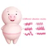 Niedliches Schwein-Dildo-Vibrator, kraftvolles Zungenmassagegerät, Vagina, Klitoris, Nippel-Stimulator, Muschi lecken, sexy Spielzeug für Frau