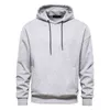 Fleece Drop Mouw Oversized Truien Mannen Casual Solid Katoen Heren Sweater Nieuwe Herfst Winter Warm Capuchon Voor Mannen M-2Xl Merk L220801