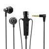 Przewodowe słuchawki Połowa słuchawki zdalne stereo 3,5 mm słuchawki słuchawki muzyczne słuchawki ciężkie metalowe słuchawki z mikrofonem na Android iOS