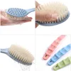 Pannello da bagno Codino esfoliante scrubber manico lungo manico lungo il corpo massaggio con doccia schiuma accessori per bagno scrub esfoliatore pennelli di pulizia cepillos de limpieza