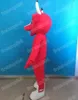 Хэллоуин красно -корову талисман талисман высочайший качество мультипликационное аниме -тема Взрослые размер рождественская наружная реклама костюм