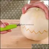 Obst Gemüse Werkzeuge Küche Küche Esszimmer Bar Haus Garten Edelstahl Dual-Kopf Carving Messer Werkzeug Wassermelone Eis Creme baller Sco