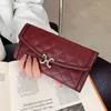 Designer Leather Ceeline Card Wallet Womens Mens Europe and America Fashion Brands Small Ny Long CC Wallet Handbag Student Mini P3419771
