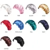 Beanie/Skull Caps High Quality Satin Bonnet Soft Beanie Hat For Women Shower Cap Sleeping Night Chemo Wonen HatBeanie/Skull