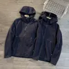 Chaqueta de vellón de tecnología de capucha gruesa para hombres con capucha deportiva con capucha impresa chaquetas de ropa de abrigo