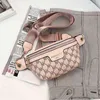 Waist Bags Stylish Letter Printed Pu Leather Waist Bags for Women 2022 Female Fanny Packs Ladies Pack Wide Band Crossbody Chest 220727