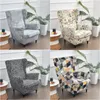 Chaves de cadeira capa floral capa de asa inclinada rei back poltrona elástica slipcover slipback sofá slipcoverschair