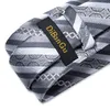 Fashion Grey Rands Plaid Mens Ties 8cm bredd Blue Red Business Wedding Neck Pocket Pocket Party Cravat