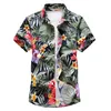 Chemise hommes été nouvelle Chemise hawaïenne à manches courtes hommes décontracté boutonné robe chemises pour vacances Chemise 7XL