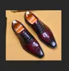 Brogue Shoes l Указанные ноги официальная свадебная обувь зашнуту