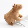 Simulatie capybara knuffels pluche speelgoed zachte poppen real life capybara poppen kinderen speelgoed peluche juguetes kerstcadeau 18 cm 25616070