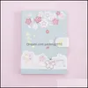 Quaderni Note Materiale scolastico per ufficio Affari Arrivo industriale Sakura Fiori di ciliegio 112 fogli Kawaii Diario Diario Quaderno S Planne