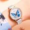 Wristwatches Gaiety Brand Women Watches Luxury Removable Rhinestone Butterfly Ladies Leather Dress Female Wrist Fashion Clock