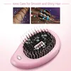 Peigne ionique brosse à cheveux Portable Massage antistatique peigne à ions négatifs Mini lisseur brosse magique style 220602