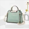 Nya läder handväskor mode färg matchande handväska stor kapacitet axelväska mode en axel diagonal liten fyrkantig väska x220331