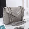 ショルダーバッグデザイナールーローパフレザーバッグ女性ラージチェーンマテラストイスモールミディアムラグジュアリーファッションブラックベージュクロスボディ財布バッグ