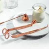 Candle Accessoire Gift Pack 3 in 1 Set Roestvrijstalen kaarsen Bell Snuffers Wick Trimmer Wicks Dipper Vintage Home Deco NMS2