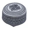 Abbigliamento etnico Ricamo in cotone Cappello musulmano da uomo Islam Ramadan Cappelli da preghiera Arabia Uomo Foulard Topkippot Turbante Medio Oriente CapEtnico