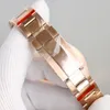 MENS Titta på automatisk mekanisk 40mm rostfritt stål strap keramisk ram montre de luxe mode manlig armbandsur vattentät