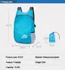 20L Durable Nylon Folding Backpack Unisex Lightweight Outdoor Travel Hiking Backpack Portable Camping Daypack