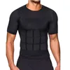 Hommes corps toning t-shirt shaper correctif posture chemise minceur ceinture abdomen abdomen gras brûlant compression corset 220712