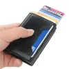 Card Holders Holder Wallet Anti-theft Brush Retro PU Leather Bank Document BagCard