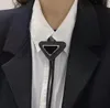 Дизайнерский галстук Unisex Fashion кожаный галстук PP буква Bow Fur Sup Color Tie 4 цвета
