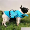 Autres fournitures pour animaux de compagnie Accueil Jardin Gilet de chien Gilet de sauvetage d'été Sécurité Maillots de bain Vestes de maillot de bain avec aile réfléchissante Drop Livraison 2021 VUC6M