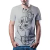 T-Shirts pour hommes 2022 été et mode féminine à manches courtes T-Shirt drôle impression 3D arbre fantastique décontracté polyvalent drôle