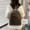Premium printed backpack women's 2022 new leisure large capacity Travel Backpack versatile soft leather schoolbag