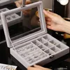 S Fashion Portable Velvet Jewelry Ring Sieraden Display Organizer Box Holder Handring Earring Sieraden Opslagcase Showcase 220727