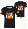 Peru T shirt Diy Free Custom Name Number Each Country Flag Pe Republic of Spanish College Text P o Clothe 220614
