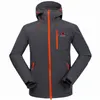 Spring Autumn Outdoor Man Soft shell Jacket Waterproof Thermal Hooded Coat Anti-UV Breathable Men Camping Hiking Jacket 201128