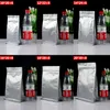 100pcs 3D Thick Stand up Aluminum Foil Packaging Bag Resealable Candy Snack Tea Nuts Food Cereals Coffee Powder Wedding Party Gifts Heat Sealing Storage Pouches