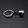 Presentes promocionais por atacado Pistão de metal de metal prateado keychain mecanismo keyfob motor fob chave de anel de corrente anéis de376