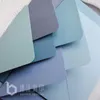 Gift Wrap Blue Series Enveloppe Luxury Couleur pure utilisée pour l'invitation de fête de mariage 10.5x15.5cmgift