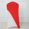 كرسي يغطي 50pcs spandex قبعات الزفاف Lycra Hoods مرنة النطاقات نصف النطاقات لمؤدبة الحدث ديكورشير