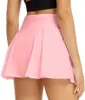 L-08 Skirt a pieghe da yoga ginocchio sopra i pantaloncini tascabili all'interno del bicchetta da tennis da golf badminton beach running fitness sport sports skirt palestra vestiti caldi vendita calda vendita calda