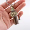 Schlüsselanhänger Stück Kalebasse Schlüsselanhänger Anhänger Messing Kürbis hängende Ornamente CharmsSchlüsselanhänger Forb22