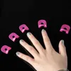 26 pz/set 10 Formati G Curva Forma Nail Protector Vernice Scudo Finger Cover Spill-Proof French Adesivi Manicure Nail Pinze