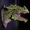 Dragon Legends Prop 3d Mounted Dinosaur e Light Wall Art Scultura Forma Statua Home Decor Room Decorazione di Halloween 220704