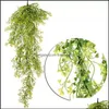 Kunstbloemen wijnstok klimop blad zijde opknoping nep plant planten groene garland thuis bruiloft decoratie druppel levering 2021 decoratieve