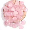 Adornos de piedra de cuarzo de cristal rosa rosa natural tallado 20 8 mm corazón artesanía chakra reiki curación mineral gemlones gemlones hand mki decoración del hogar